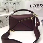 LOEWE 0160-01 專櫃時尚新款Puzzle Bag系列原版小牛皮手提單肩包