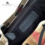 Burberry-0245 潮流時尚新款原版棉布搭配原版荔枝紋牛皮陳柏霖同款休閑書包