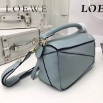 LOEWE 0160-02 專櫃時尚新款Puzzle Bag系列原版小牛皮手提單肩包