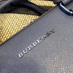 BURBERRY-0243-01 專櫃時尚新款十字紋牛皮男士手提斜背電腦包