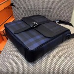 BURBERRY-0239 專櫃時尚新款原版牛皮配PVC裝飾小號斜背包