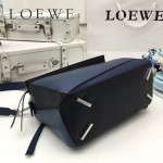 LOEWE 0160-07 專櫃時尚新款Puzzle Bag拼色系列原版小牛皮手提單肩包
