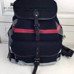 Burberry-0245-01 潮流時尚新款原版棉布搭配原版荔枝紋牛皮陳柏霖同款休閑書包
