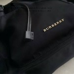 Burberry-0237-02 專櫃時尚新款原單材質牛皮配防水紡布男女式通用雙肩包