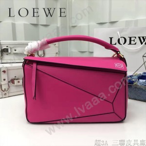 LOEWE 0160 專櫃時尚新款Puzzle Bag系列原版小牛皮手提單肩包