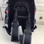 Burberry-0245-01 潮流時尚新款原版棉布搭配原版荔枝紋牛皮陳柏霖同款休閑書包