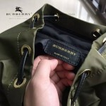 Burberry-0247-02 潮流時尚新款原單材質牛皮配防水紡布可以繡字中號雙肩包