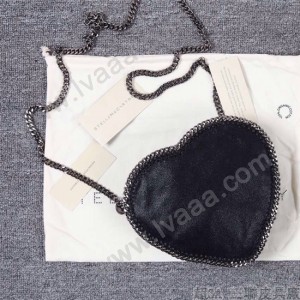 Stella McCartney-01-04 斯特拉經典的鏈條編織搭配心形高俊熙同款愛心鏈條斜挎包