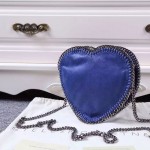 Stella McCartney-01-05 斯特拉經典的鏈條編織搭配心形高俊熙同款愛心鏈條斜挎包