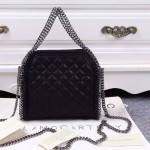 Stella McCartney-04-04 斯特拉潮流時尚周冬雨同款MINI版手提斜跨鏈條包