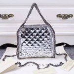 Stella McCartney-04 斯特拉潮流時尚周冬雨同款MINI版手提斜跨鏈條包