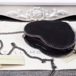Stella McCartney-01-04 斯特拉經典的鏈條編織搭配心形高俊熙同款愛心鏈條斜挎包