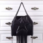 Stella McCartney-03-03 斯特拉超纖面料搭配超長流蘇五角星經典款大號流蘇包