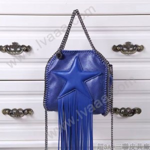 Stella McCartney-02 斯特拉超纖面料搭配超長流蘇五角星經典款小號流蘇包