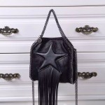 Stella McCartney-02-03 斯特拉超纖面料搭配超長流蘇五角星經典款小號流蘇包