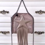 Stella McCartney-02-05 斯特拉超纖面料搭配超長流蘇五角星經典款小號流蘇包