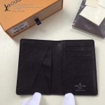 LV M91556 潮流時尚新款黑色鱷魚紋原版皮兩折卡片夾
