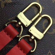 LV M44022-3 春夏系列Neonoe老花配紅色原版皮單肩水桶包