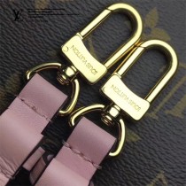 LV M44022-2 春夏系列Neonoe老花配粉色原版皮單肩水桶包