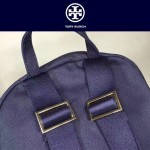 Tory Burch-002 托里伯奇女士新款帆布拼色條雙肩包書包