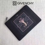 Givenchy-0013-2 潮流男士眼鏡蛇十字紋牛皮薄款手拿包