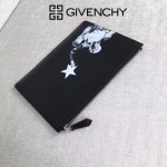 Givenchy-0013 潮流男士灌籃高手印花牛皮薄款手拿包