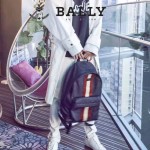 BALLY-005 正品防水尼龍配皮男士雙肩包