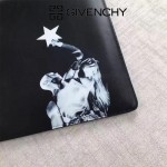 Givenchy-0013 潮流男士灌籃高手印花牛皮薄款手拿包