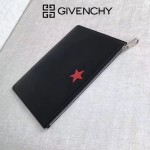Givenchy-0013-3 潮流男士五角星牛皮薄款手拿包