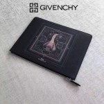 Givenchy-0013-2 潮流男士眼鏡蛇十字紋牛皮薄款手拿包