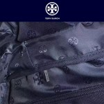 Tory Burch-002 托里伯奇女士新款帆布拼色條雙肩包書包
