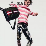 BALLY-005 正品防水尼龍配皮男士雙肩包