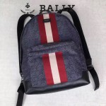 BALLY-005 正品防水尼龍配皮男士雙肩包