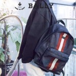 BALLY-005 正品防水尼龍配皮男士雙肩包