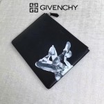 Givenchy-0013 潮流男士灌籃高手印花牛皮薄款手拿包