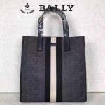 BALLY-006-2 正品防水尼龍配皮男士手提休閒袋