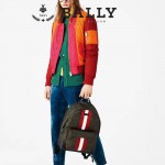 BALLY-005 正品防水尼龍配皮男士雙肩包