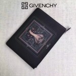 Givenchy-0013-2 潮流男士眼鏡蛇十字紋牛皮薄款手拿包