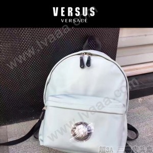 Versus-01-2 范瑟絲新款獅子頭LOGO尼龍防水面料雙肩包