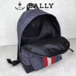 BALLY-005 正品防水尼龍配皮男士雙肩包