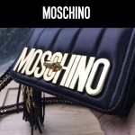 moschino-039 鬼爪鏈條流蘇包意大利進口山羊皮金屬混合編織單肩斜挎包