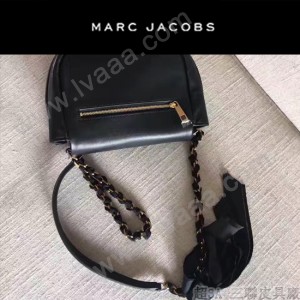 MARC JACOBS-032-2 新款潮流里外全皮女士單肩斜背包經典黑色