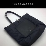 MARC JACOBS-034 正品新款購物袋帆布配十字紋牛皮超輕購物袋
