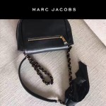 MARC JACOBS-032-2 新款潮流里外全皮女士單肩斜背包經典黑色