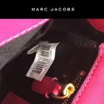MARC JACOBS-032 新款潮流里外全皮女士單肩斜背包玫紅色