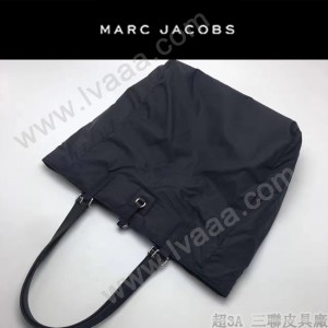 MARC JACOBS-034 正品新款購物袋帆布配十字紋牛皮超輕購物袋
