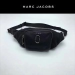 MARC JACOBS-035 正品最新款時尚三羊皮柔軟黑色腰包