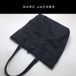 MARC JACOBS-034 正品新款購物袋帆布配十字紋牛皮超輕購物袋