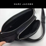 MARC JACOBS-035 正品最新款時尚三羊皮柔軟黑色腰包