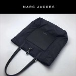 MARC JACOBS-034 正品新款購物袋帆布配十字紋牛皮超輕購物袋